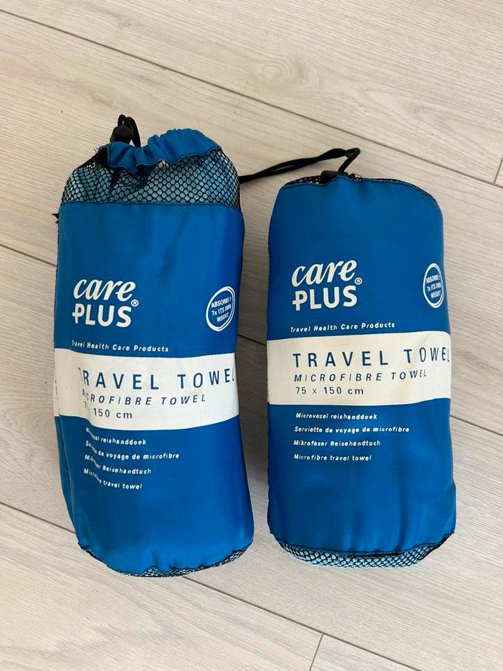 2x Care Plus Travel Towel, Caravans en Kamperen, Kampeeraccessoires, Zo goed als nieuw, Ophalen of Verzenden
