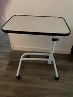 Verstelbare bedtafel / laptoptafel op wielen/ serveerwagen, Ophalen, Gebruikt, In hoogte verstelbaar