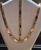 Double verguld goud gold plated ketting+armband Nieuw!, Sieraden, Tassen en Uiterlijk, Kettingen, Ophalen of Verzenden, Nieuw
