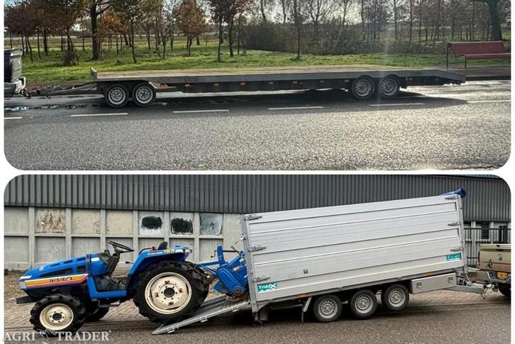 Te koop Veldhuizen 3 4 Asser Twintrailer container aanhanger, Auto diversen, Aanhangers en Bagagewagens, Gebruikt, Ophalen of Verzenden