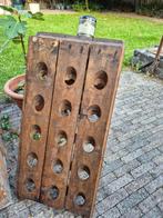 Vintage eikenhout Pupitre / Champagnerek, Huis en Inrichting, Ophalen, Gebruikt, 5 tot 15 flessen, Minder dan 50 cm