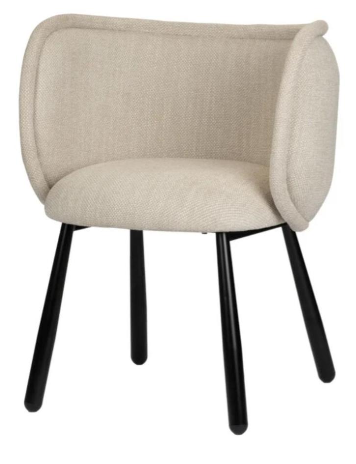 Panda Arm Chair Beige – Luxe Eetkamerstoelen met Armleuning, Huis en Inrichting, Stoelen, Nieuw, Vijf, Zes of meer stoelen, Metaal