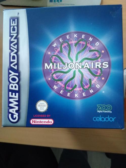 Miljonairs. Nieuwstaat en compleet., Spelcomputers en Games, Games | Nintendo Game Boy, Zo goed als nieuw, Puzzel en Educatief