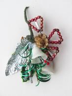 Oude Kerstbal Bellen, Gablonzer Molenwieken, Bloem, Bladeren, Diversen, Kerst, Ophalen of Verzenden