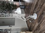 Grote Witte Bureaulamp, Ophalen, 50 tot 75 cm, Zo goed als nieuw, Metaal