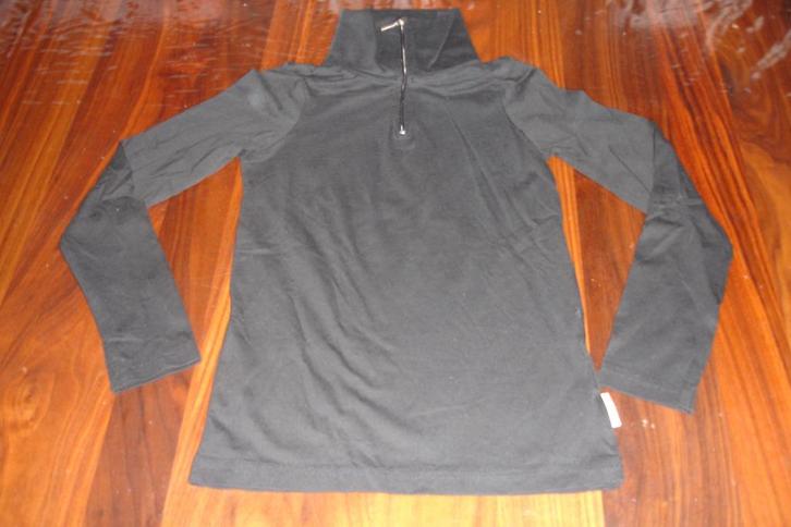 Rucanor zwart rits ski trui shirt maat 122-128!, Kinderen en Baby's, Kinderkleding | Maat 122, Zo goed als nieuw, Jongen of Meisje