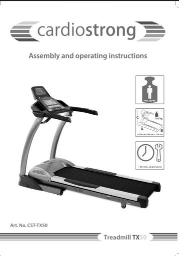 Cardiostrong TX-50 Loopband - Gebruikt beschikbaar voor biedingen