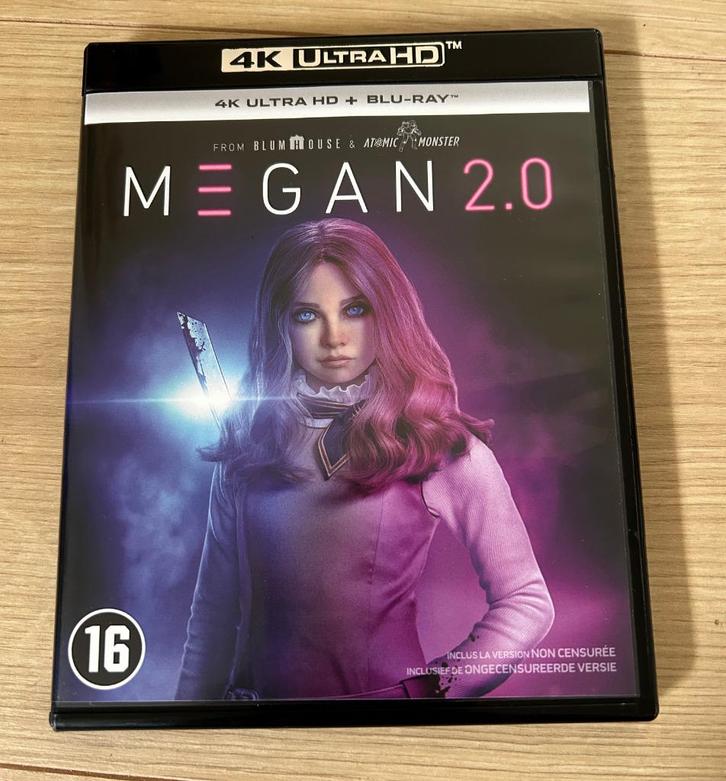 4K UHD+blu-ray M3GAN 2.0 (Megan 2.0) NL uitgave+ondertiteld, Cd's en Dvd's, Blu-ray, Zo goed als nieuw, Horror, Verzenden