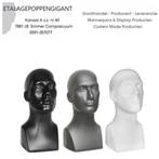 Presentatie Hoofden Grijs /Wit of Zwart Etalagepoppengigant, Nieuw, Muts, ETALAGEPOPPENGIGANT.NL, Ophalen of Verzenden