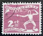 Nederland 1928 - nvph 213 - Olympische Spelen -ab, Postzegels en Munten, Verzenden, T/m 1940, Gestempeld