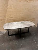 Prachtige marmeren deens ovale salontafel, Ophalen, Zo goed als nieuw