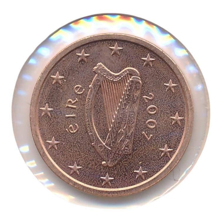 Ierland 2 eurocent 2007, Ophalen of Verzenden, Ierland, 2 cent, Losse munt