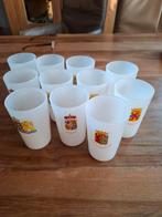Vintage glazen met provinciewapens, Verzamelen, Glas en Borrelglaasjes, Ophalen, Gebruikt, Borrel- of Shotglas