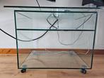 Glazen tv kast met draaibaar blad, Huis en Inrichting, Ophalen, 50 tot 100 cm, Zo goed als nieuw, Minder dan 100 cm