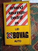 Emaille reclamebord van bovag, Verzamelen, Merken en Reclamevoorwerpen, Ophalen of Verzenden, Gebruikt, Reclamebord
