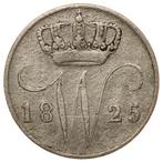 Willem 1 - oude 5 cents zilver 1825 Brussel vrij zeldzaam, Zilver, Ophalen of Verzenden, Koning Willem I, Losse munt