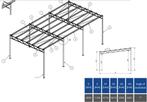 Gegalvaniseerde staal constructie 7x16 [112m2], Doe-het-zelf en Verbouw, Metalen, Ophalen, Nieuw, IJzer