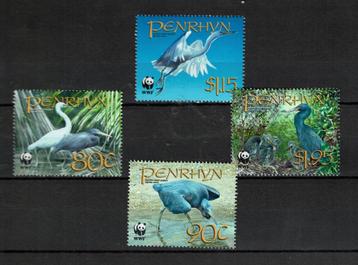 penrhyn 2008 pf wwf serie reigers herons birds vogels beschikbaar voor biedingen