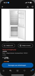Lagan koelkast van Ikea, Witgoed en Apparatuur, Koelkasten en IJskasten, Ophalen of Verzenden, Zo goed als nieuw