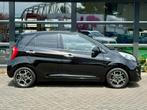 Kia Picanto 1.0 CVVT First Edition Airco 5 deurs NAP APK !, Euro 5, Stof, Gebruikt, Zwart