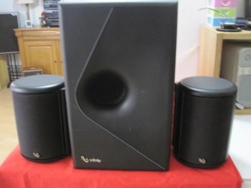 INFINITY LUIDSPREKERS 120 WATT, Audio, Tv en Foto, Luidsprekers, Zo goed als nieuw, Front, Rear of Stereo speakers, 120 watt of meer