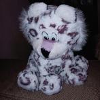 Sneeuwluipaard, wit luipaard met zwarte vlekken, Kinderen en Baby's, Speelgoed | Knuffels en Pluche, Ophalen of Verzenden, Zo goed als nieuw