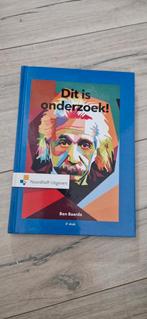Dit is onderzoek! - Ben Baarda, Ophalen of Verzenden, Zo goed als nieuw, HBO, Ben Baarda