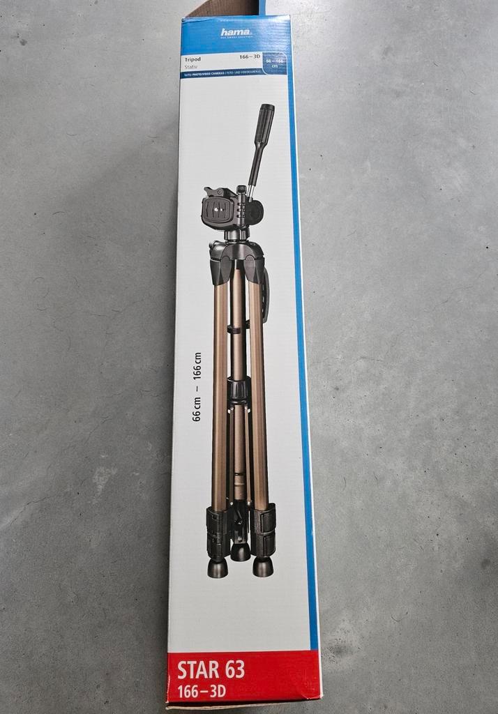 Hama 00004163 driepoot camerastatief brons zwart, Audio, Tv en Foto, Fotografie | Statieven en Balhoofden, Zo goed als nieuw, Driepoot