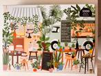 Galison puzzel 1000 stukjes - Plant Café, Ophalen of Verzenden, 500 t/m 1500 stukjes, Zo goed als nieuw, Legpuzzel