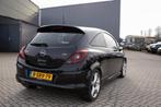 Opel Corsa 1.6 GSI Turbo 2009 Zwart, Auto's, Opel, Stof, Zwart, 4 cilinders, 150 pk