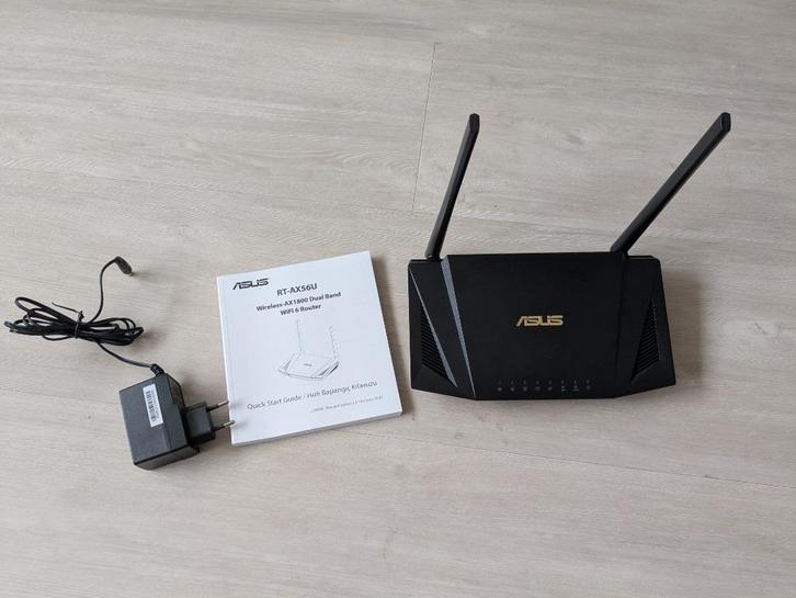 ASUS RT-AX56U router (Wifi6)  in nieuwstaat, MESH mogelijk, Computers en Software, Routers en Modems, Zo goed als nieuw, Router