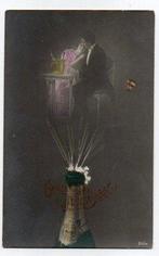 Gelukkig Nieuwjaar (211) champagne, Verzamelen, Ansichtkaarten | Themakaarten, Ophalen, Voor 1920, Ongelopen, Feest(dag)
