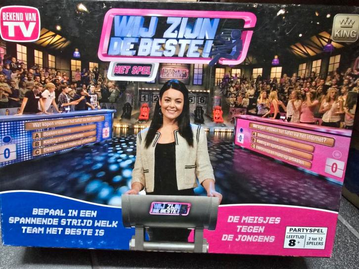 Wij zijn de beste! - Bekend van TV - Nieuw!, Hobby en Vrije tijd, Gezelschapsspellen | Bordspellen, Zo goed als nieuw, Vijf spelers of meer
