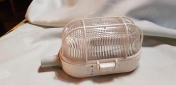 Antieke buiten/schuurlamp 18 x 11 cm,oude scheepslamp  beschikbaar voor biedingen