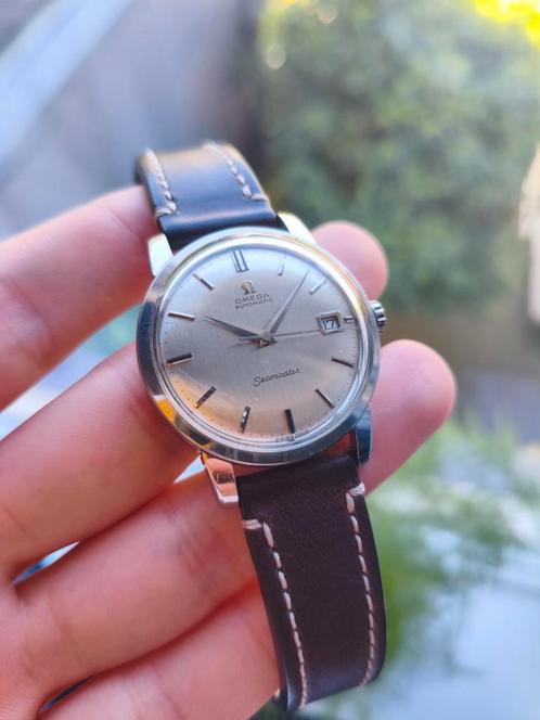 Omega Seamaster 1965 Ref 166011, Sieraden, Tassen en Uiterlijk, Horloges | Heren, Gebruikt, Polshorloge, Omega, Staal, Leer, Ophalen of Verzenden
