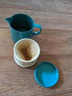 Vintage Melitta Koffiefilterset - Turquoise, Ophalen of Verzenden, Gebruikt