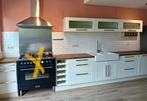 Witte Ikea keuken met houten aanrechtblad. Zelf demonteren, Huis en Inrichting, Keuken | Complete keukens, Ophalen, Gebruikt, Wit