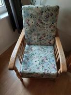 Vintage rookstoel eiken., Huis en Inrichting, Fauteuils, Ophalen, Gebruikt