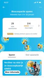 Pathe  bioscoopkaartje / AH spaaractie, Twee personen, Vrijkaartje alle films