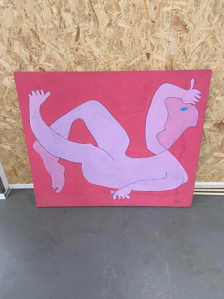 Schilderijen van Hannis te koop!, Antiek en Kunst, Kunst | Schilderijen | Modern, Ophalen of Verzenden