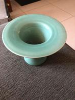 Celadon kleur katwijk  vaas met brede rand, Ophalen of Verzenden
