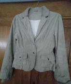 Ribcord damesblazer met leuke details. Beige mt 38, Kleding | Heren, Ophalen of Verzenden, Gedragen, Overige maten, Beige
