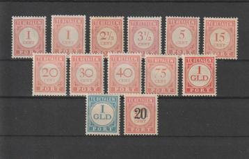 Nederlands Indië 1913 - 37. Kavel Port, Ongebruikt. beschikbaar voor biedingen
