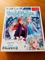 Frozen glitter puzzel, 200 stukjes, compleet!, Ophalen of Verzenden, Meer dan 50 stukjes, Zo goed als nieuw, 6 jaar of ouder