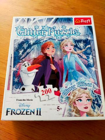 Frozen glitter puzzel, 200 stukjes, compleet! beschikbaar voor biedingen