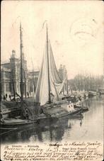 Utrecht Rijnkade met zeilschip en fruithal st 1905