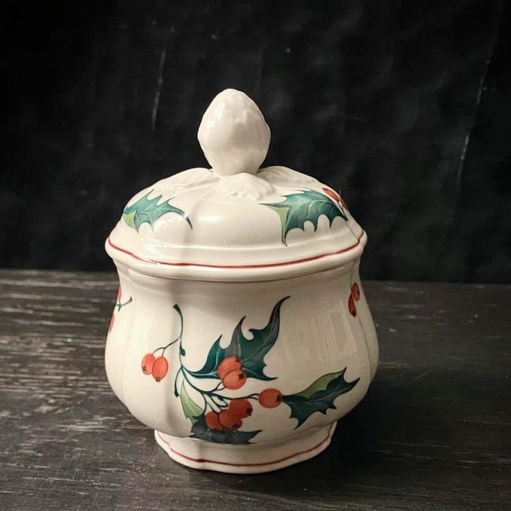 Villeroy & Boch Holly Vitro Suikerpot Kerstmis, Huis en Inrichting, Keuken | Servies, Zo goed als nieuw, Kop(pen) en/of Schotel(s)
