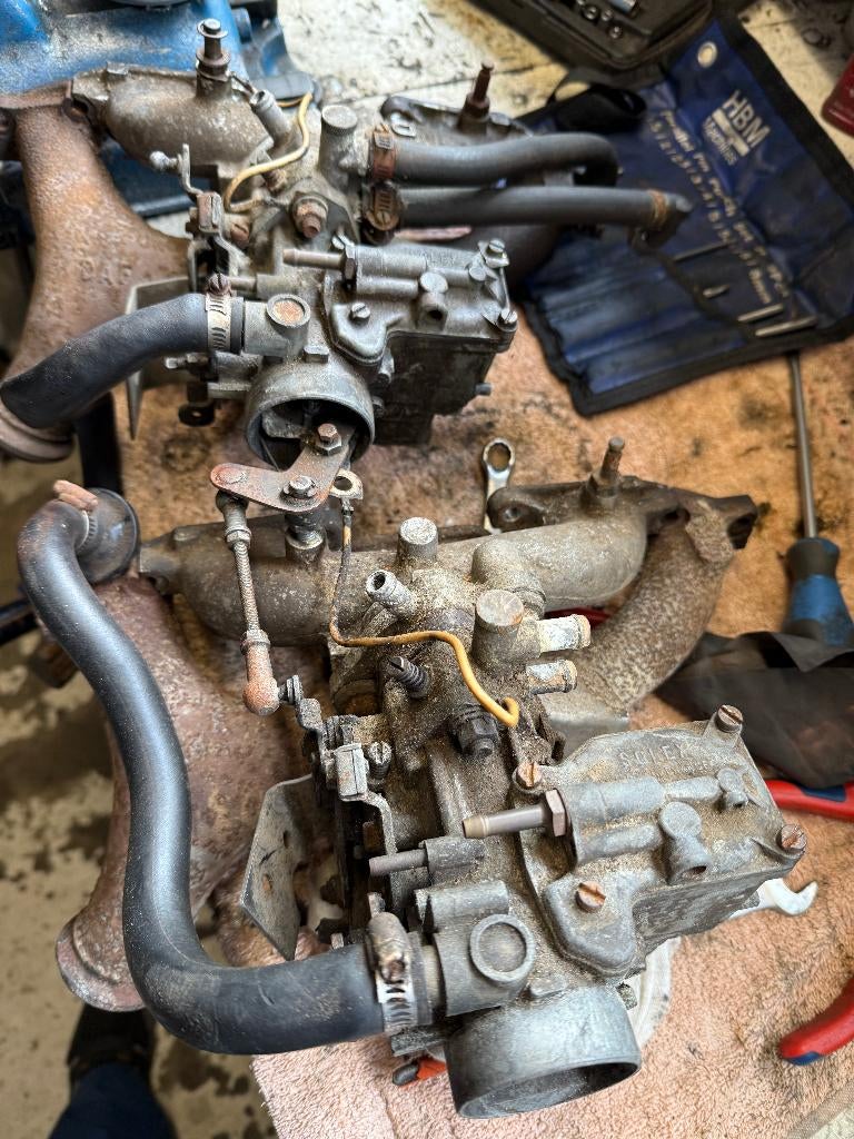 2 x Carburateur met spruitstuk DAF 66/Volvo 66, Ophalen, Gebruikt, Volvo