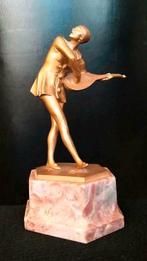 Art Deco brons beeld Franz Peleska-Lunard Bronze Sculpture, Antiek en Kunst, Ophalen of Verzenden, Brons