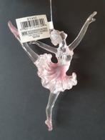 Roze transparant ballerina 2 kerstornament Kurt S. Adler, Diversen, Kerst, Verzenden, Nieuw